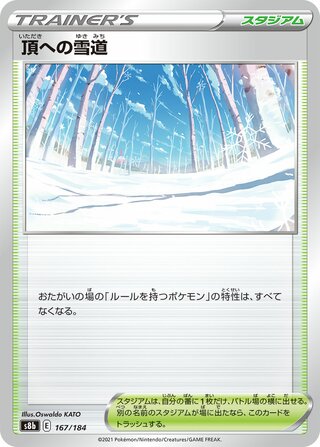 頂への雪道 (ミラー)