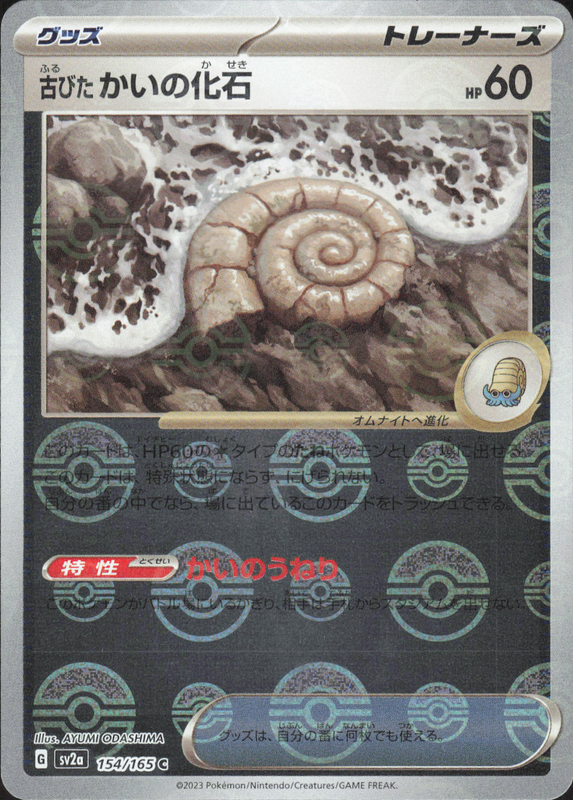 古びたかいの化石 (ミラー)