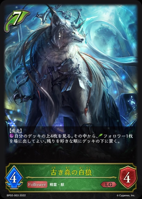 古き森の白狼